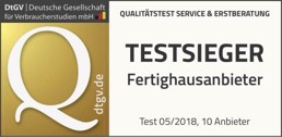 DtGV Testsieger - Fertighausanbieter